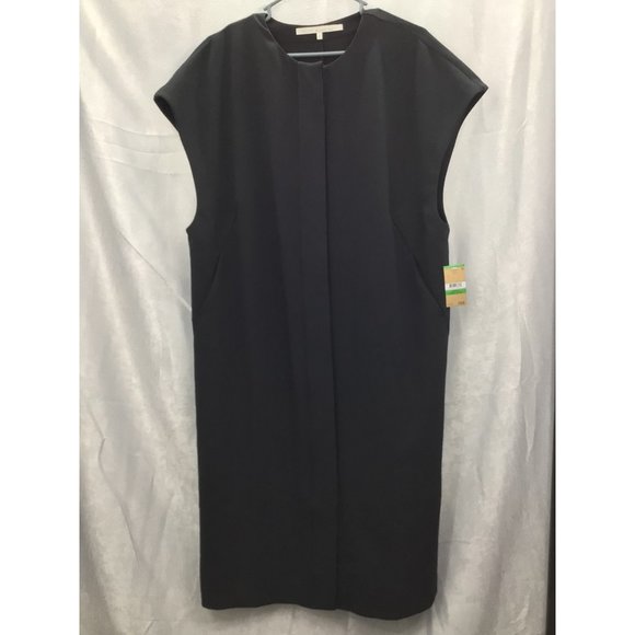 Rachel Rachel Roy Women's Sleeveless Button Front Dress NWT Large Black - Picture 7 of 11